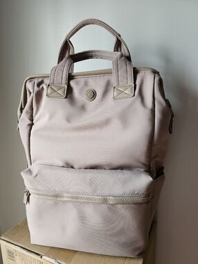 Max Studio Toupe Coloe Backpack Tote